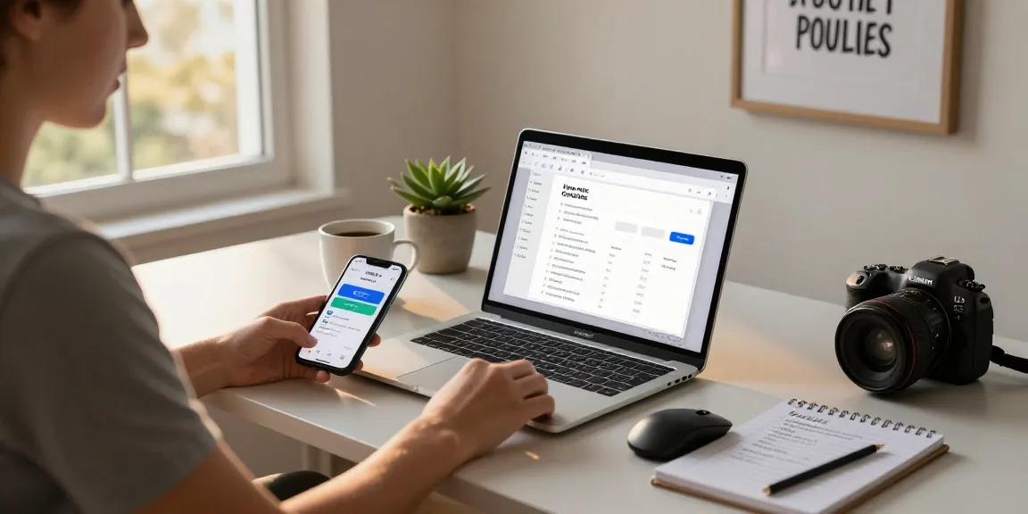 WPS Download showcased in modern home workspace with laptop, coffee, and tech gadgets.