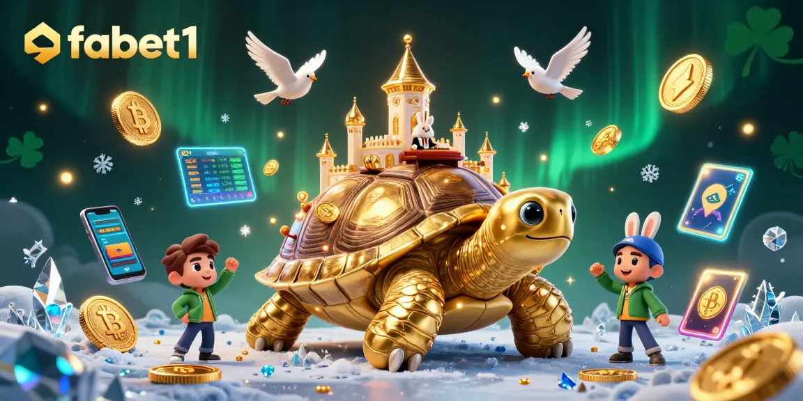 Experience thrilling gaming adventures with fabet1 featuring a golden tortoise casino and exciting crypto elements.