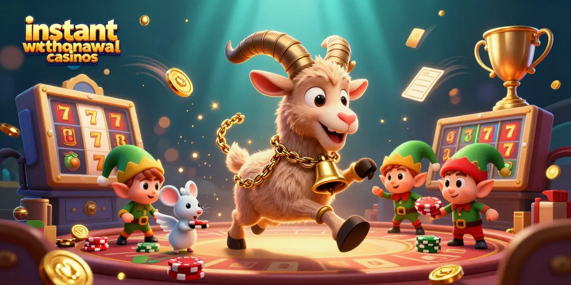 Experience instant withdrawal casinos with a dynamic 3D scene featuring Krampus in a horror holiday casino.