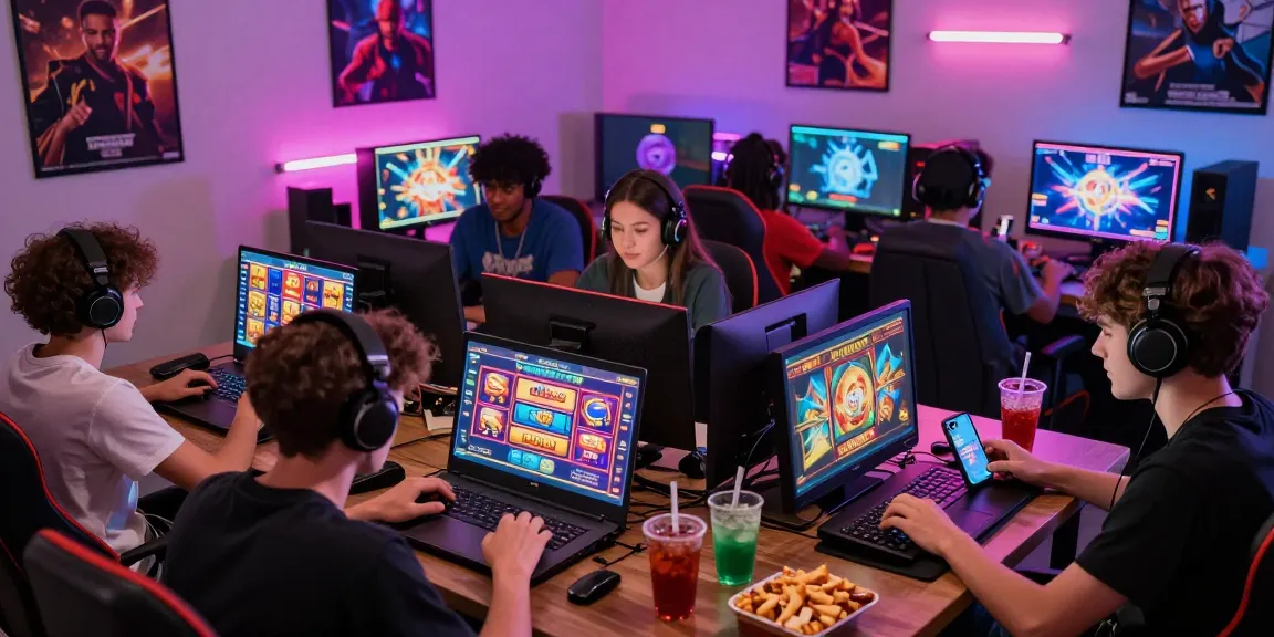 Pengalaman bermain slot deposit 1000 dengan suasana penuh warna dan interaksi sosial.